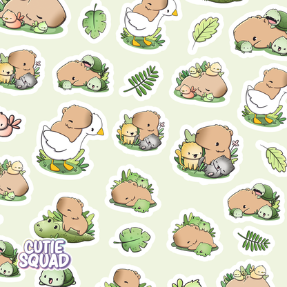 Capybara and Friends | Sticker Sheet