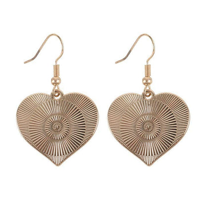 Checkered heart earrings