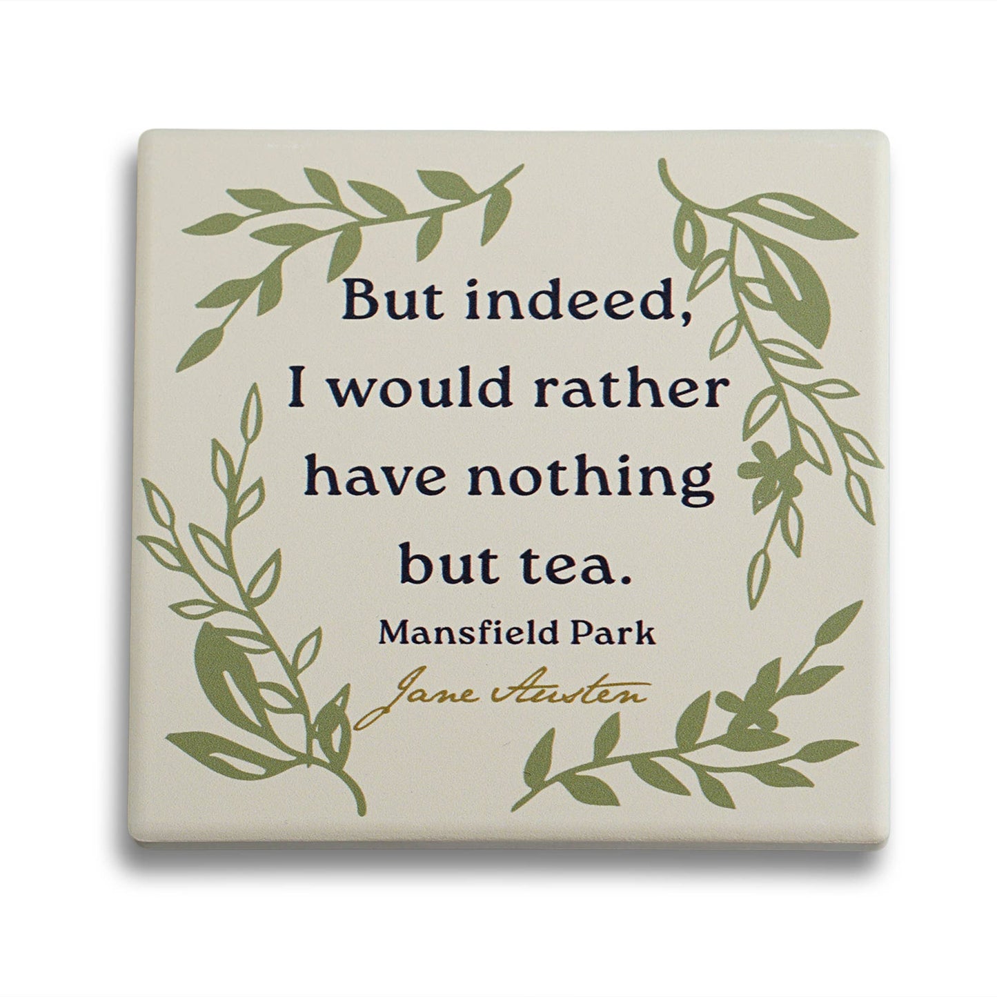 Jane Austen Mansfield Park Ceramic Coaster