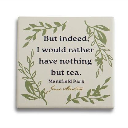 Jane Austen Mansfield Park Ceramic Coaster