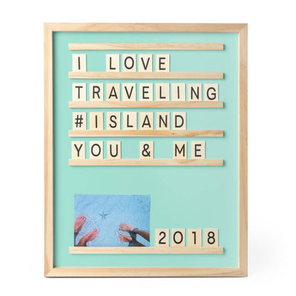 Tableau lettres et photos Souvenirs