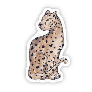Aquarel luipaard sticker