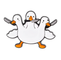 Pin's Eend Blanc à 3 Têtes
