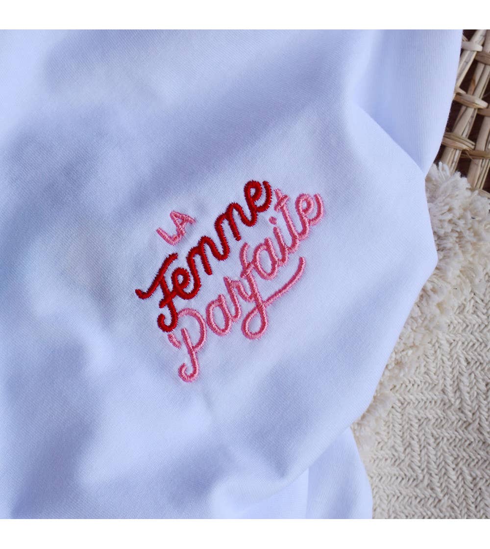 T-shirt Brodé La Femme parfaite