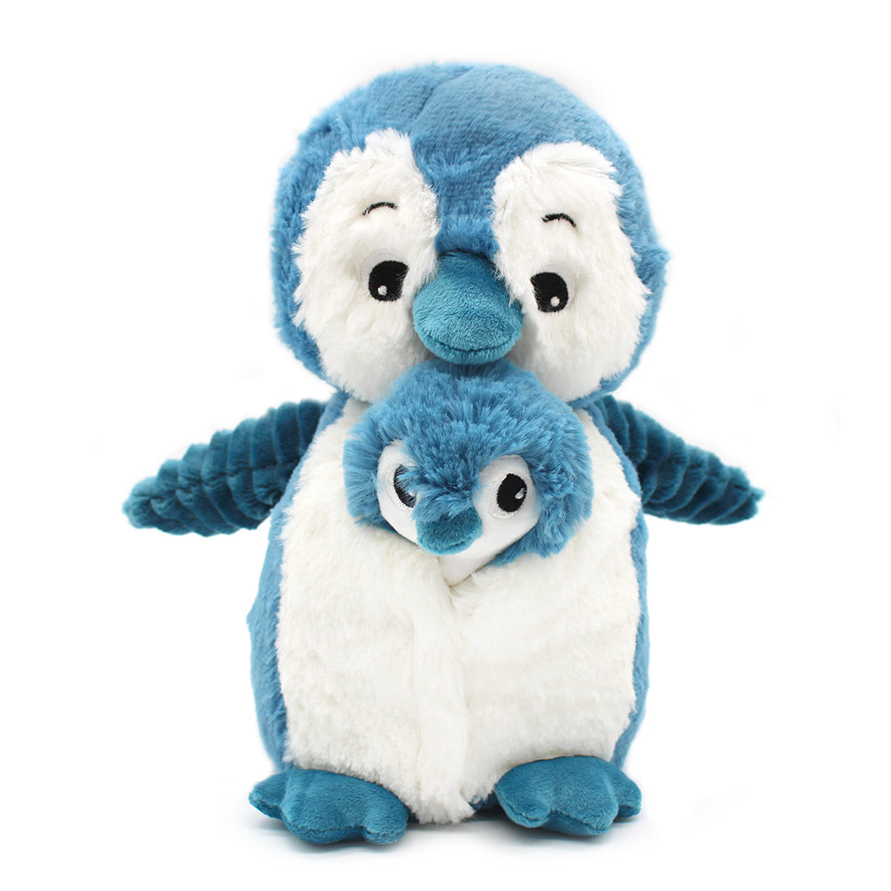 Peluche pingouin Iglou maman et son bébé bleu – Les Ptipotos