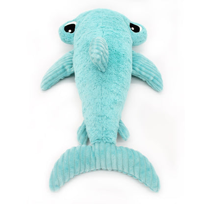 Peluche requin marteau Clou maman et son bébé bleu aqua – Les Ptipotos – vue 5