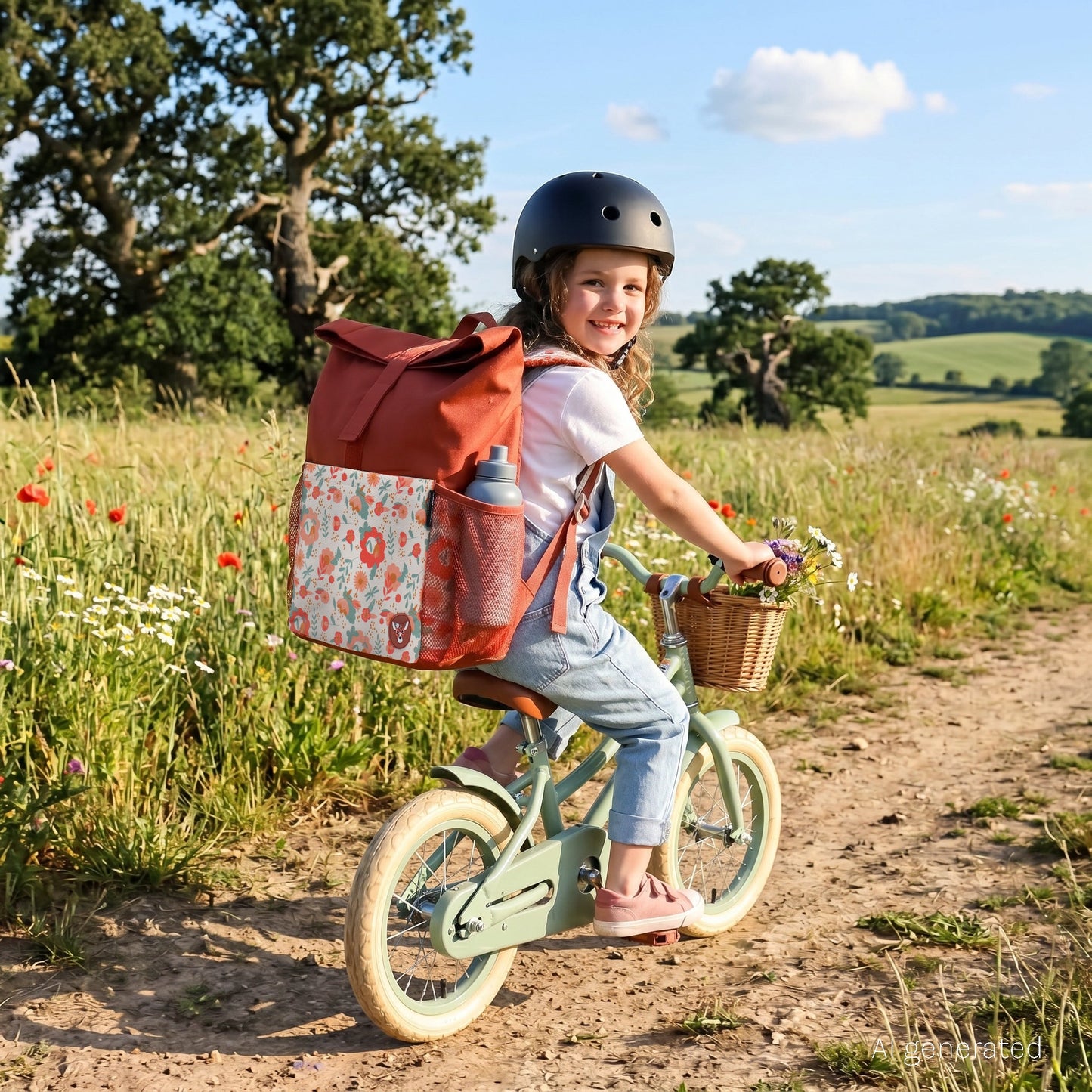 Sac à dos Rolltop mini-coursier Mélimélos la biche – vue 2