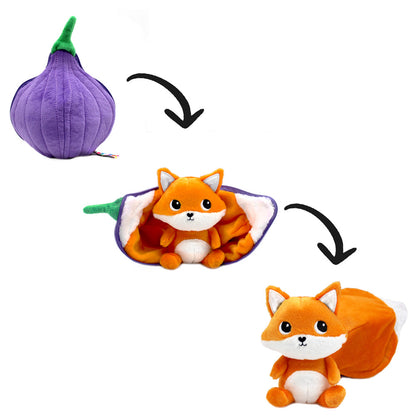 Peluche réversible Russet le renard/figue – Flipetz