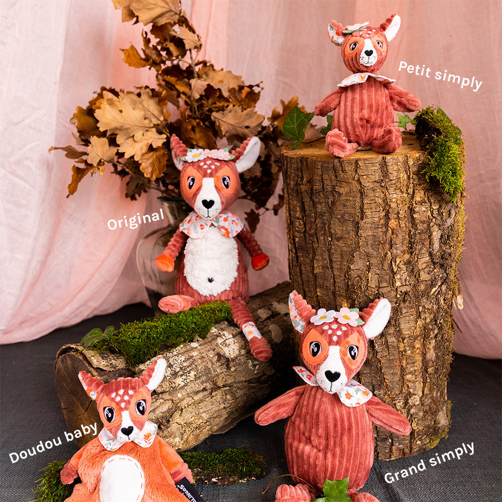 Peluche avec boîte cadeau Grand Simply Mélimélos la biche – vue 5