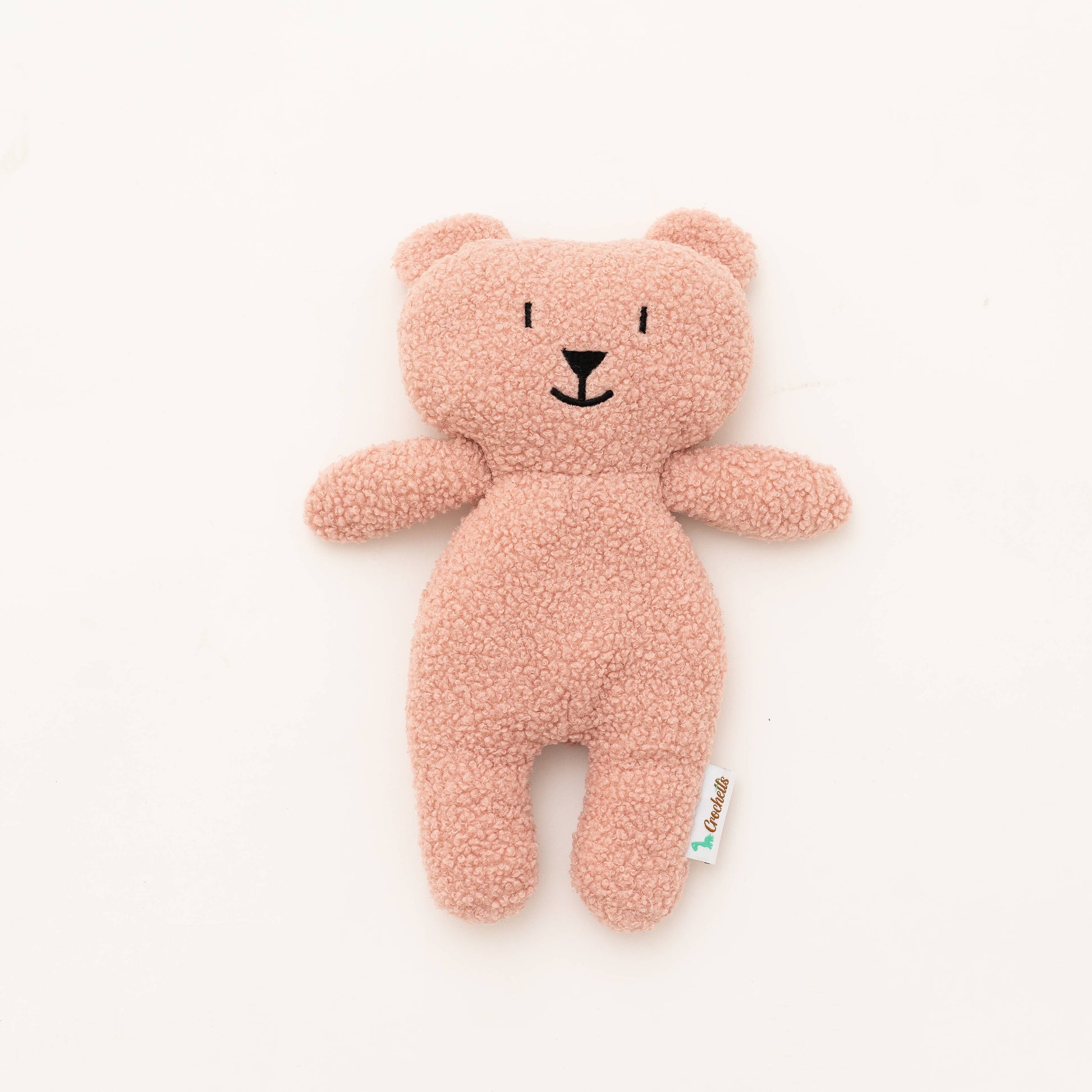 Ours en peluche rose crochet fait main cadeau de naissance pour bébé