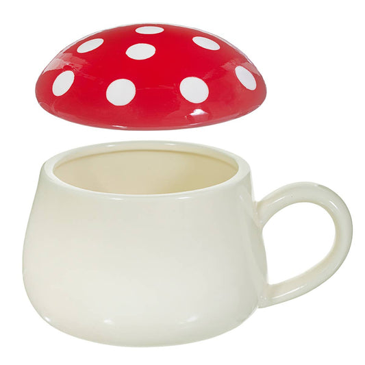 Mushroom soup bowl with lid
