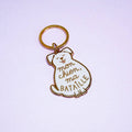 "My Dog, My Battle" Keychain