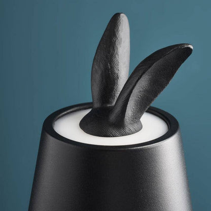 Lampe de table LED Lapin Hiding Rabbit, Noir