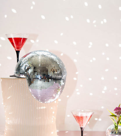 Boule disco fondue