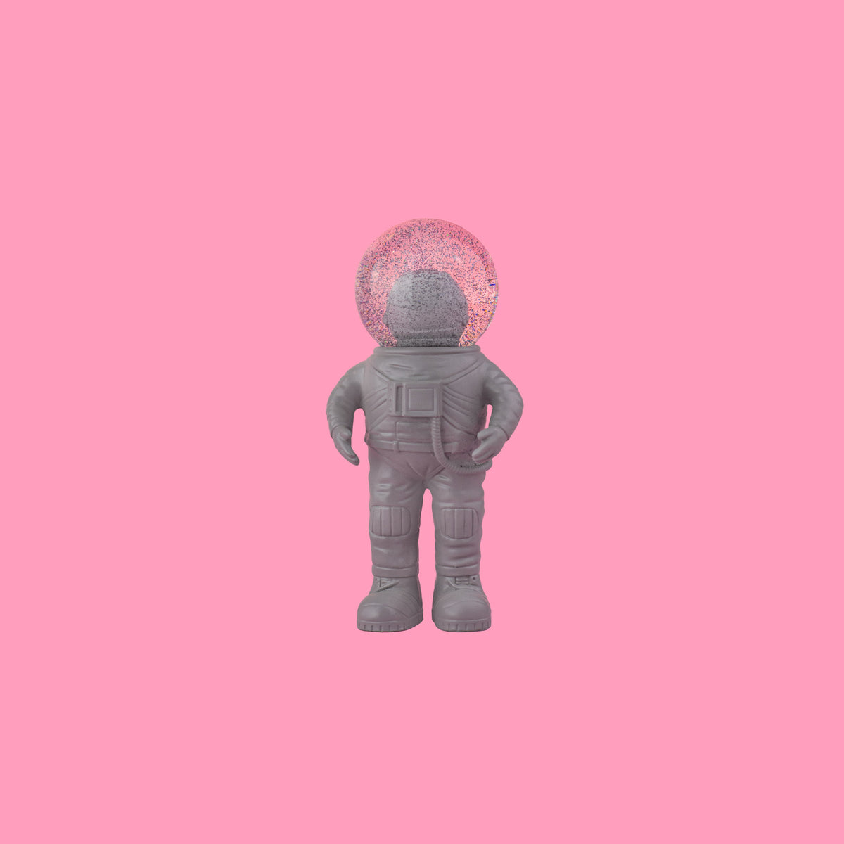 Gray Astronaut Snow Globe