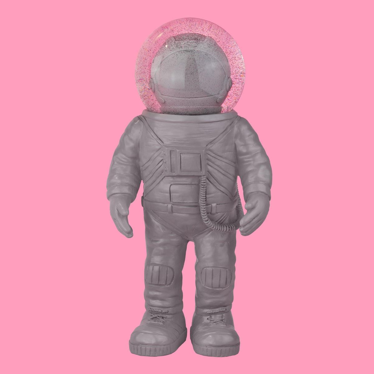 Giant Grey Astronaut Snow Globe