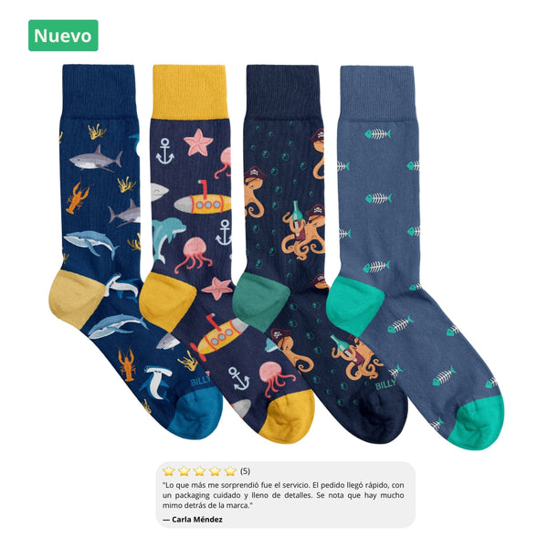 Ocean Lover Socks Pack 🌊🐙🦈