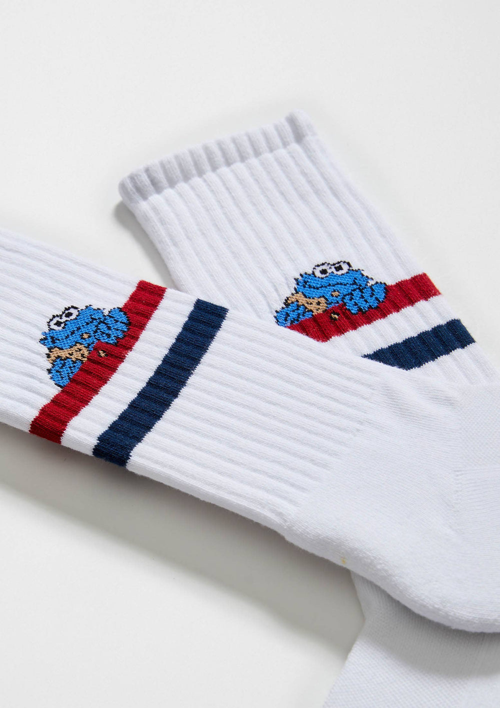 Chaussettes de Sport BeSesameStreet Cookie Monster Blanc