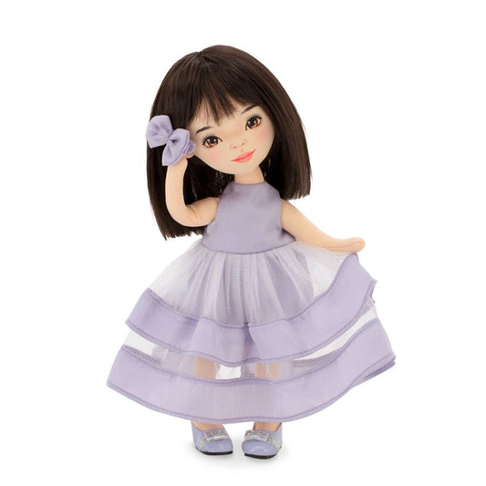 Poupée Lilu en robe violette - 32 cm