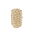 Vaas - Kusjes - Keramiek - Beige - 17x17x27cm