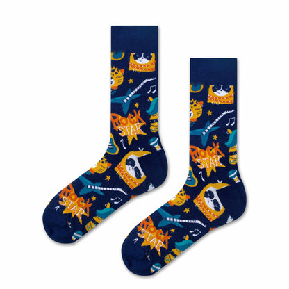 Rock Star Lazy Socks