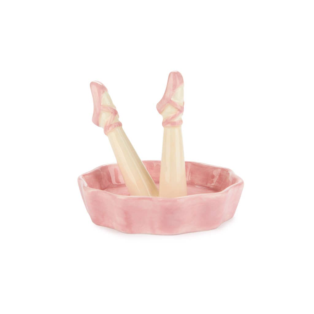 Ring holder, Happy Legs Dance, ceramic
