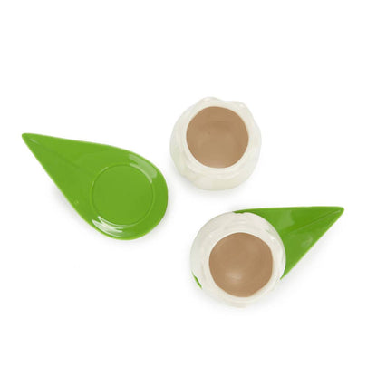 Witte Tulp Koffiekopjes Set