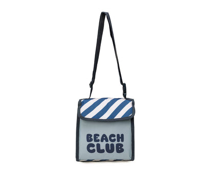 Insulated Snack Bag Stripes Blues & Beyond