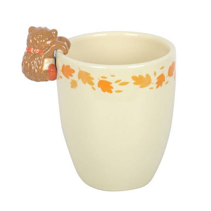 Autumn planter with hedgehog