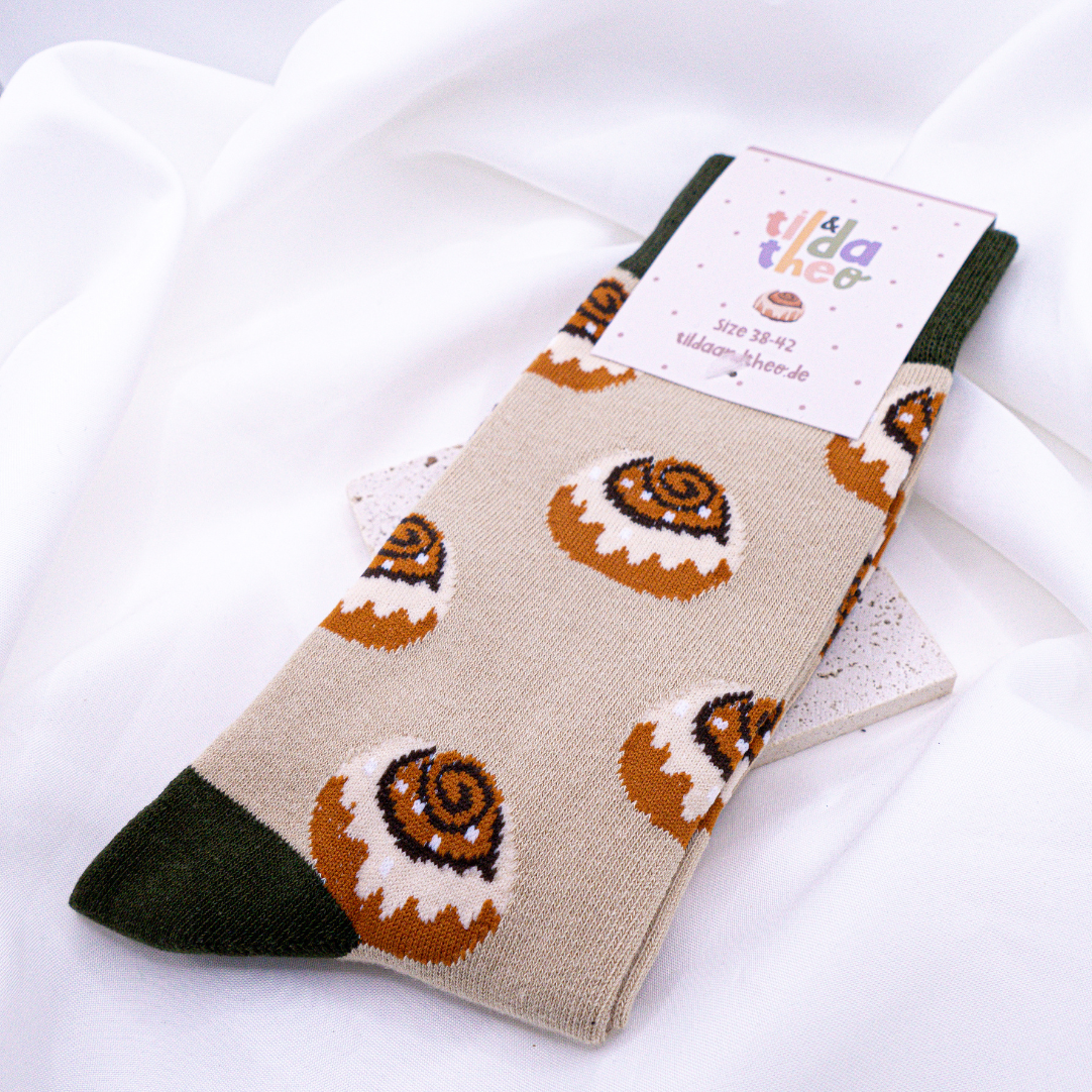 Cinnamon Roll Socks