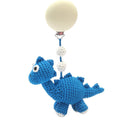 Dinosaurus kinderwagenhaak - Blauw
