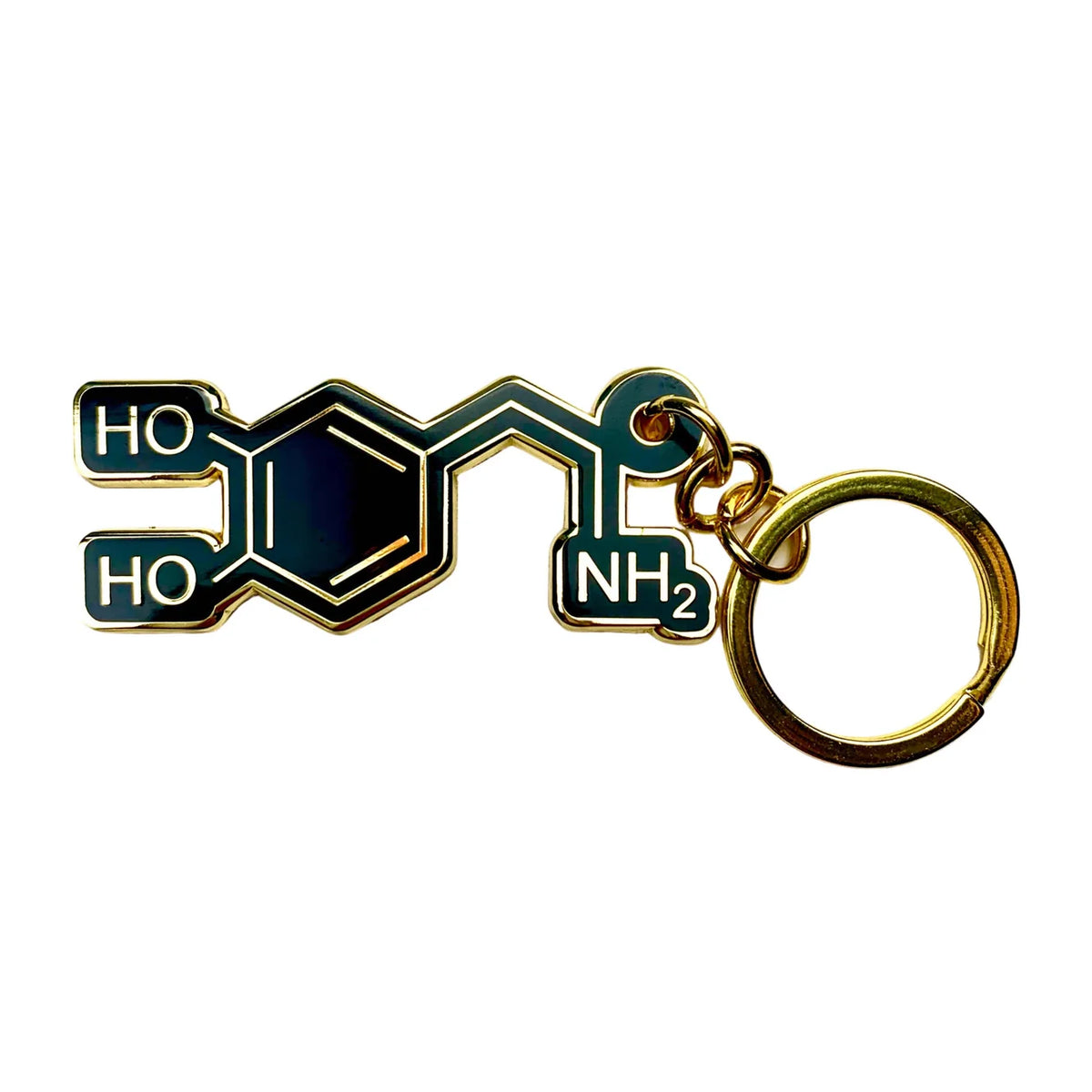 Sleutelhanger met dopamine-molecuul