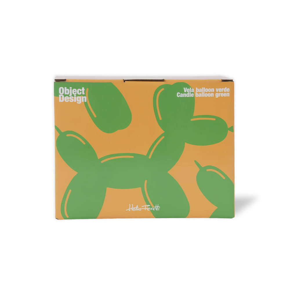 Groene ballon hond kaars