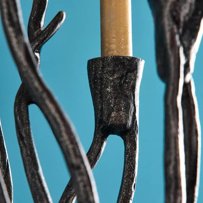 Chandelier Roots Noir, Aluminium, 25 x 22 x 63,5 cm