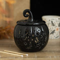 Halloween Black Folk Pumpkin Oil Burner and Wax Warmer