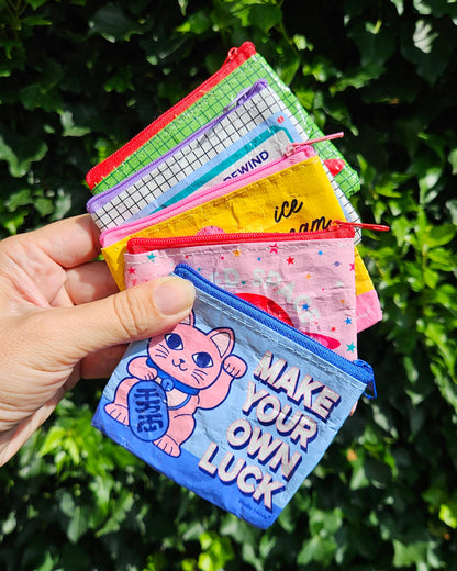 Mini Porte-monnaies Chat Chanceux “Make your own Luck”