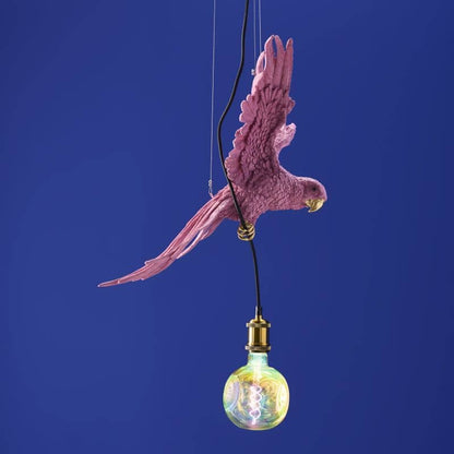 Pink Parrot Ceiling Light