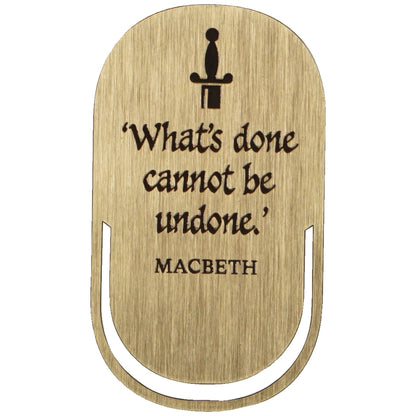 Metal bookmark - Shakespeare (Macbeth)