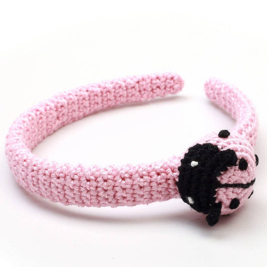 Haarband met lieveheersbeestje - Roze