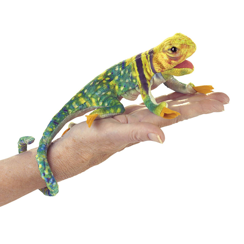 Marionnette à Doight Lézard à Collier