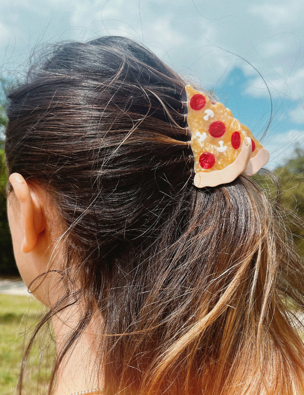 New York Pizza Hair Clip