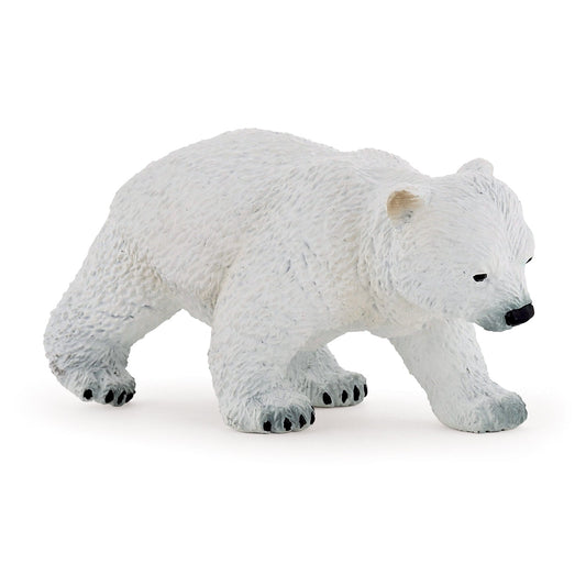 Figurine Bébé ours polaire marchant Papo - animal sauvage