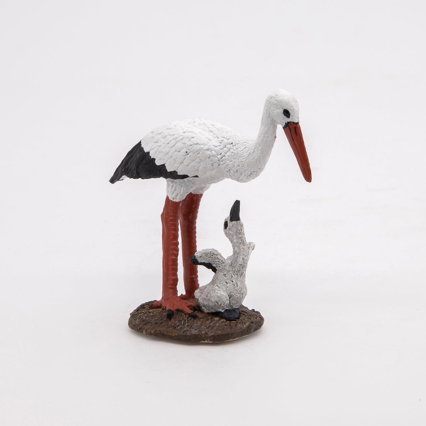 Stork and Baby Figurine
