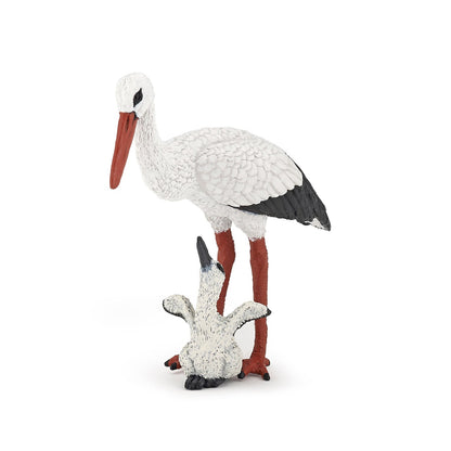 Stork and Baby Figurine