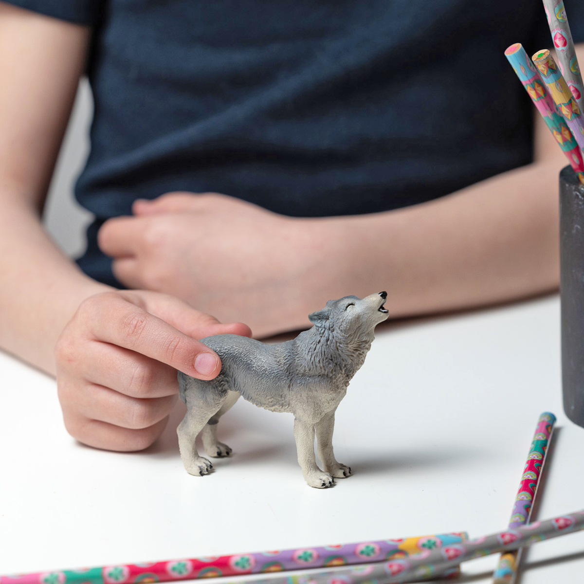 Howling Wolf Figurine