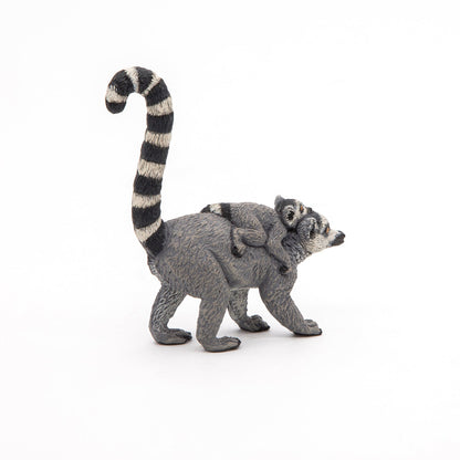 Lemur and Baby Figurine