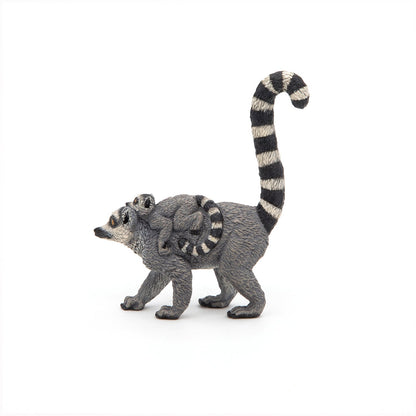 Lemur and Baby Figurine