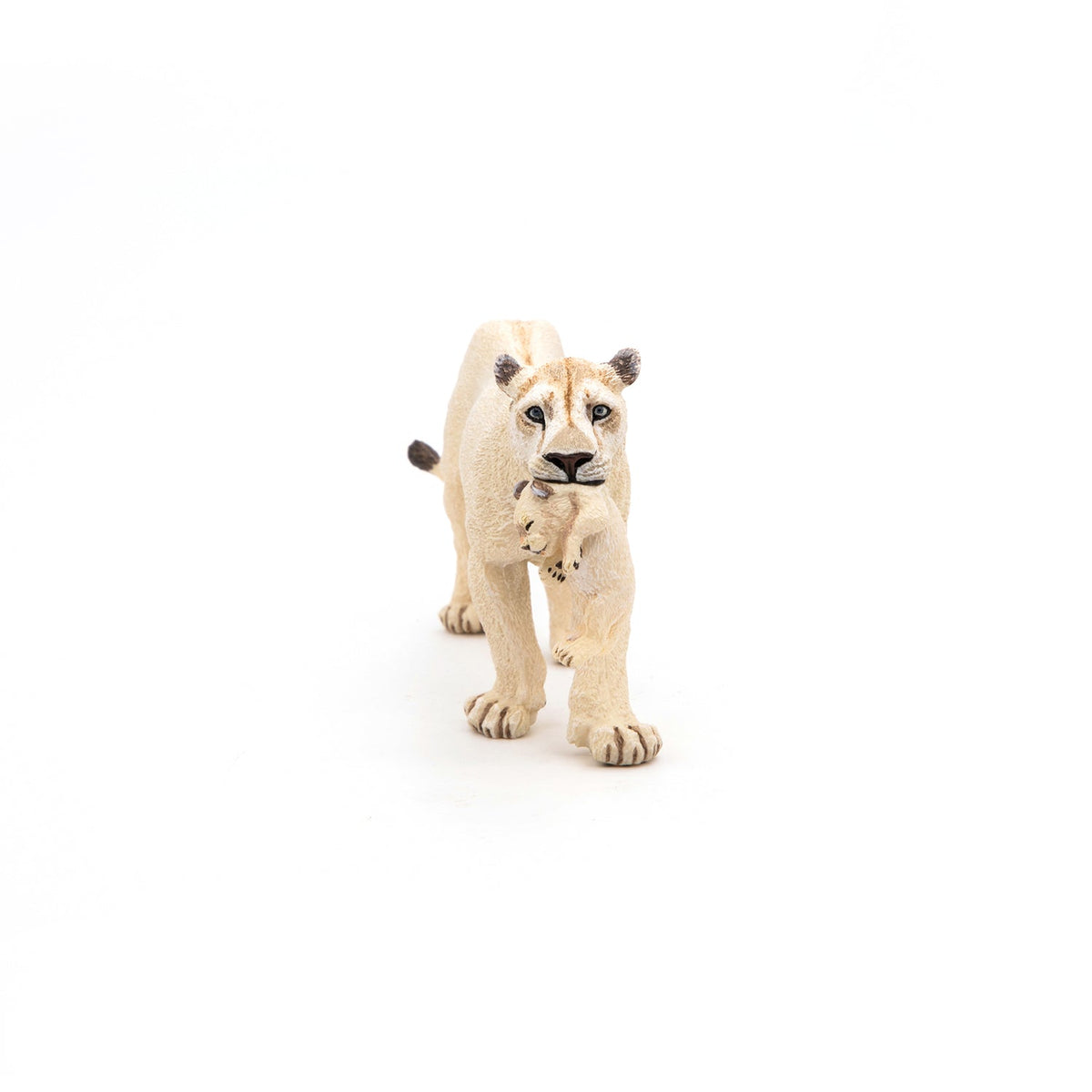 Figurine Lionne blanche avec lionceau