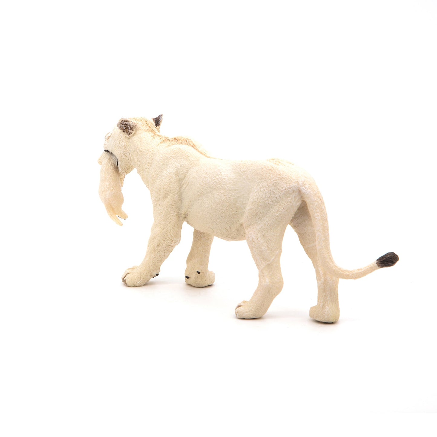 White Lioness figurine with cub