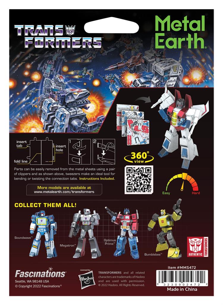 Starscream - MetalEarth Premium Serie